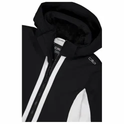 Damen Skijacke aus Twill mit abnehmbarer Kapuze