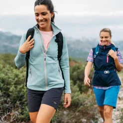 Damen-Fleece Stretch Performance mit durchgehendem Reißverschluss