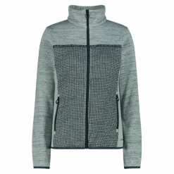 Damen-Fleecejacke aus bedrucktem Knit Tech