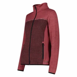 Damen-Fleecejacke aus bedrucktem Knit Tech