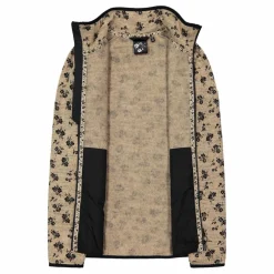 Damen-Fleecejacke aus bedrucktem Knit Tech