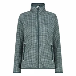 Damen-Fleecejacke aus bedrucktem Knit Tech