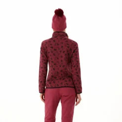 Damen-Fleecejacke aus bedrucktem Knit Tech