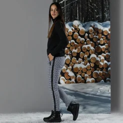 Damen-Fleecepullover aus Grid Tech mit Stehkragen