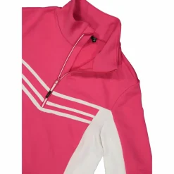 Damen-Fleeceshirt Stretch Performance mit kontrastierenden Details