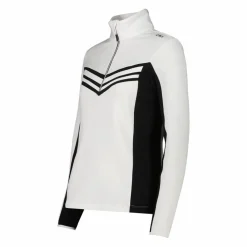 Damen-Fleeceshirt Stretch Performance mit kontrastierenden Details