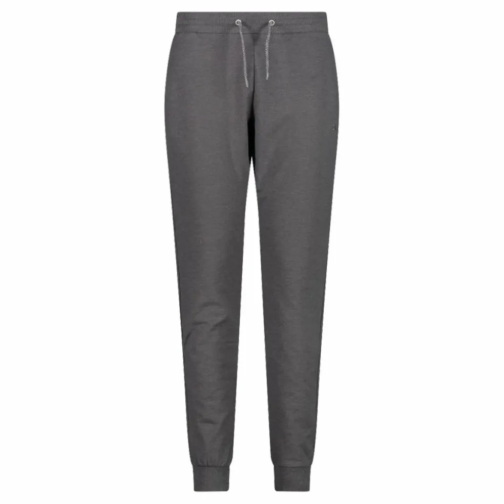 Damenhose in Melange mit Bündchen