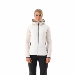Damen-Hybrid-Fleecejacke aus Knit Tech