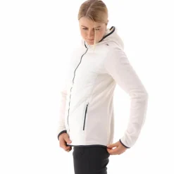 Damen-Hybrid-Fleecejacke aus Knit Tech