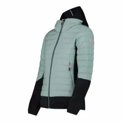Damen-Hybridjacke Unlimitech wattiert mit PrimaLoft® Black ThermoPlume mit Kapuze