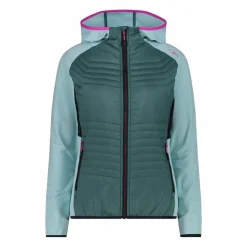 Damen-Hybridjacke Unlimitech aus Stretch Performance mit Kapuze
