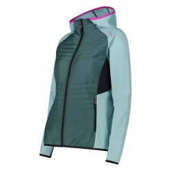 Damen-Hybridjacke Unlimitech aus Stretch Performance mit Kapuze