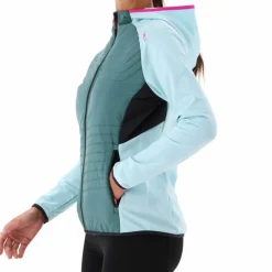 Damen-Hybridjacke Unlimitech aus Stretch Performance mit Kapuze
