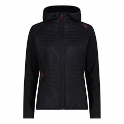 Damen-Hybridjacke Unlimitech aus Stretch Performance mit Kapuze