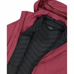 Damenjacke mit abnehmbarer Kapuze und Innenseite