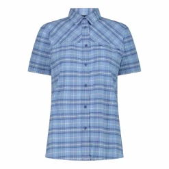 Damen-Kurzarmhemd mit Karomuster