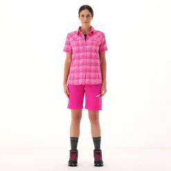 Damen-Kurzarmhemd mit Karomuster