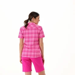 Damen-Kurzarmhemd mit Karomuster