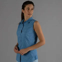 Damen-Langarm-shirt mit geometrischem Druck