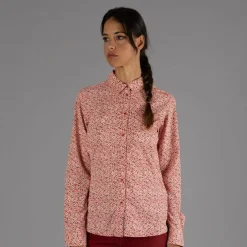 Damen-Langarm-shirt mit geometrischem Druck