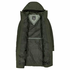 Damenmantel mit fester Kapuze