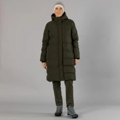 Damenmantel mit fester Kapuze