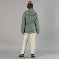 Damenmantel mit Kapuze und abnehmbarem Innenfutter