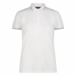 Damen-Poloshirt in Melange-Stretch-Gewebe