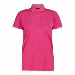 Damen-Poloshirt in Melange-Stretch-Gewebe