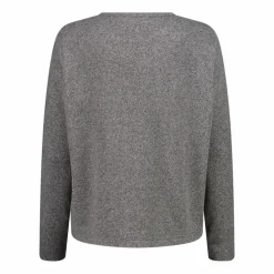 Damenpullover mit Bateau-Ausschnitt aus meliertem Jersey