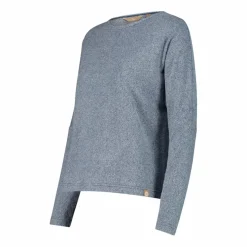 Damenpullover mit Bateau-Ausschnitt aus meliertem Jersey