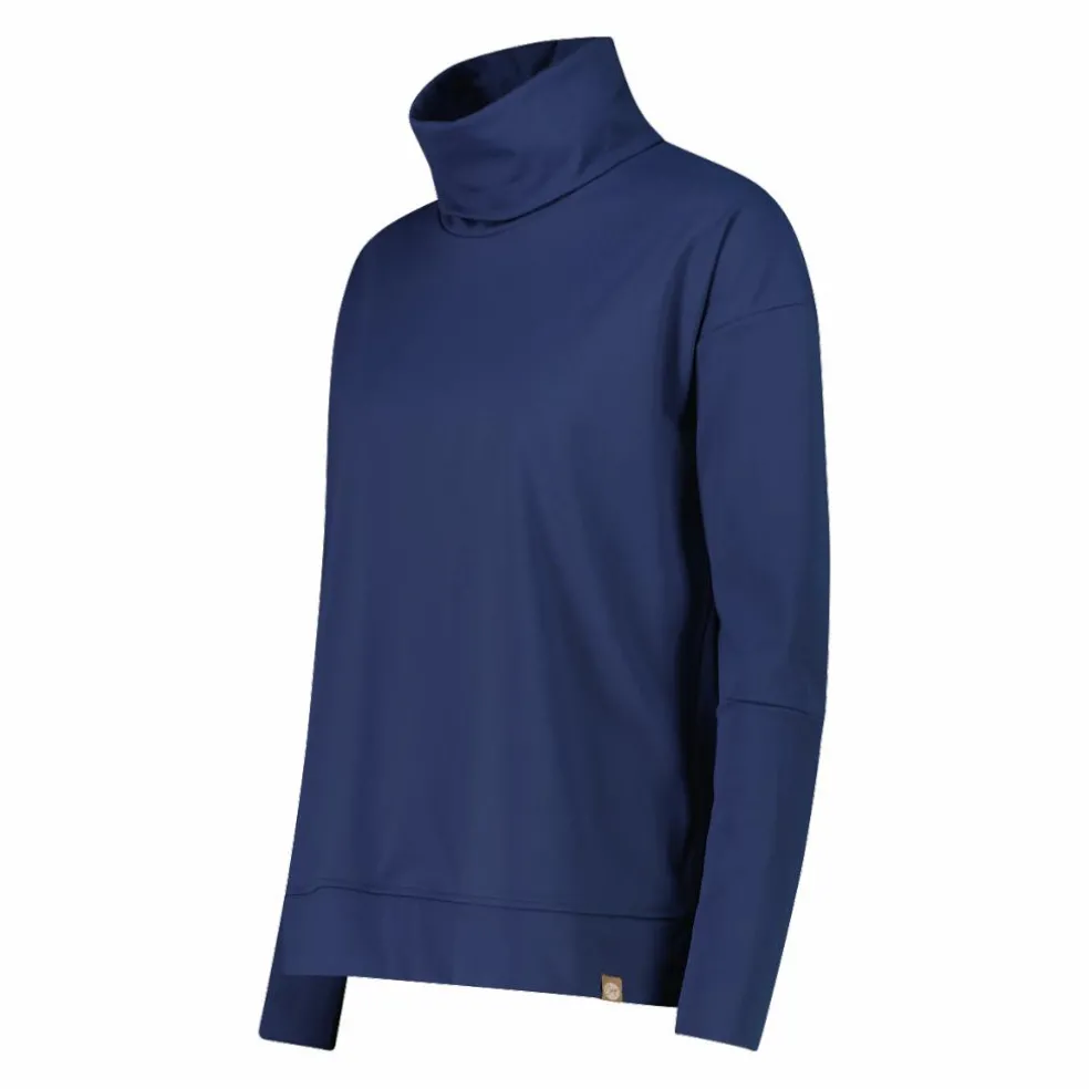 Damenpullover mit langen Ärmeln und Rollkragen