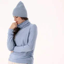 Damenpullover mit Rollkragen aus Light Tencel Merino