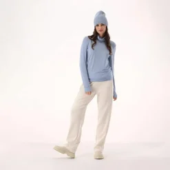 Damenpullover mit Rollkragen aus Light Tencel Merino