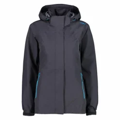 Damen-Regenjacke mit abnehmbarer Kapuze