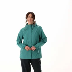 Damen-Regenjacke mit abnehmbarer Kapuze