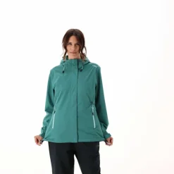 Damen-Regenjacke mit abnehmbarer Kapuze