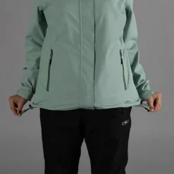 Damen-Regenjacke mit abnehmbarer Kapuze