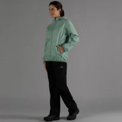 Damen-Ripstopjacke Packable Microcheck