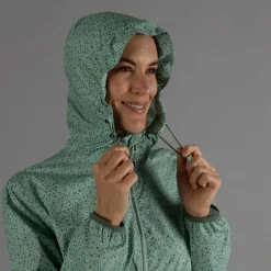 Damen-Ripstopjacke Packable Microcheck