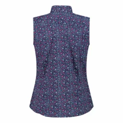 Damen-Ärmelloses Shirt mit floralem Muster