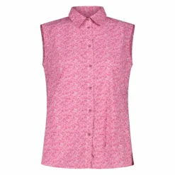 Damen-Ärmelloses Shirt mit floralem Muster