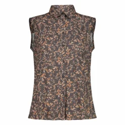 Damen-Ärmelloses Shirt mit floralem Muster