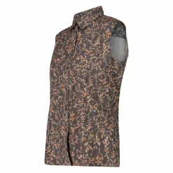 Damen-Ärmelloses Shirt mit floralem Muster