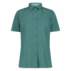 Damen-Shirt aus Baumwollmischung mit kurzen Ärmeln