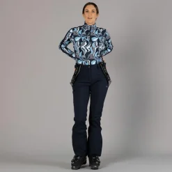 Damen-Skihose mit Trägern aus Softshell