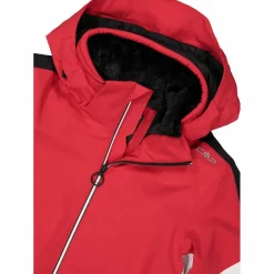 Damen-Skijacke aus Twill mit abnehmbarer Kapuze