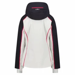 Damen-Skijacke aus 4-Way-Stretchgewebe mit abnehmbarer Kapuze