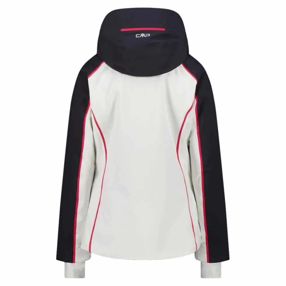 Damen-Skijacke aus 4-Way-Stretchgewebe mit abnehmbarer Kapuze