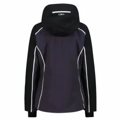 Damen-Skijacke aus 4-Way-Stretchgewebe mit abnehmbarer Kapuze